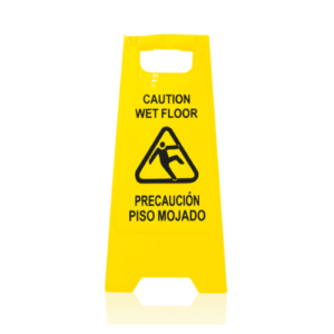 Señal de prevención piso mojado