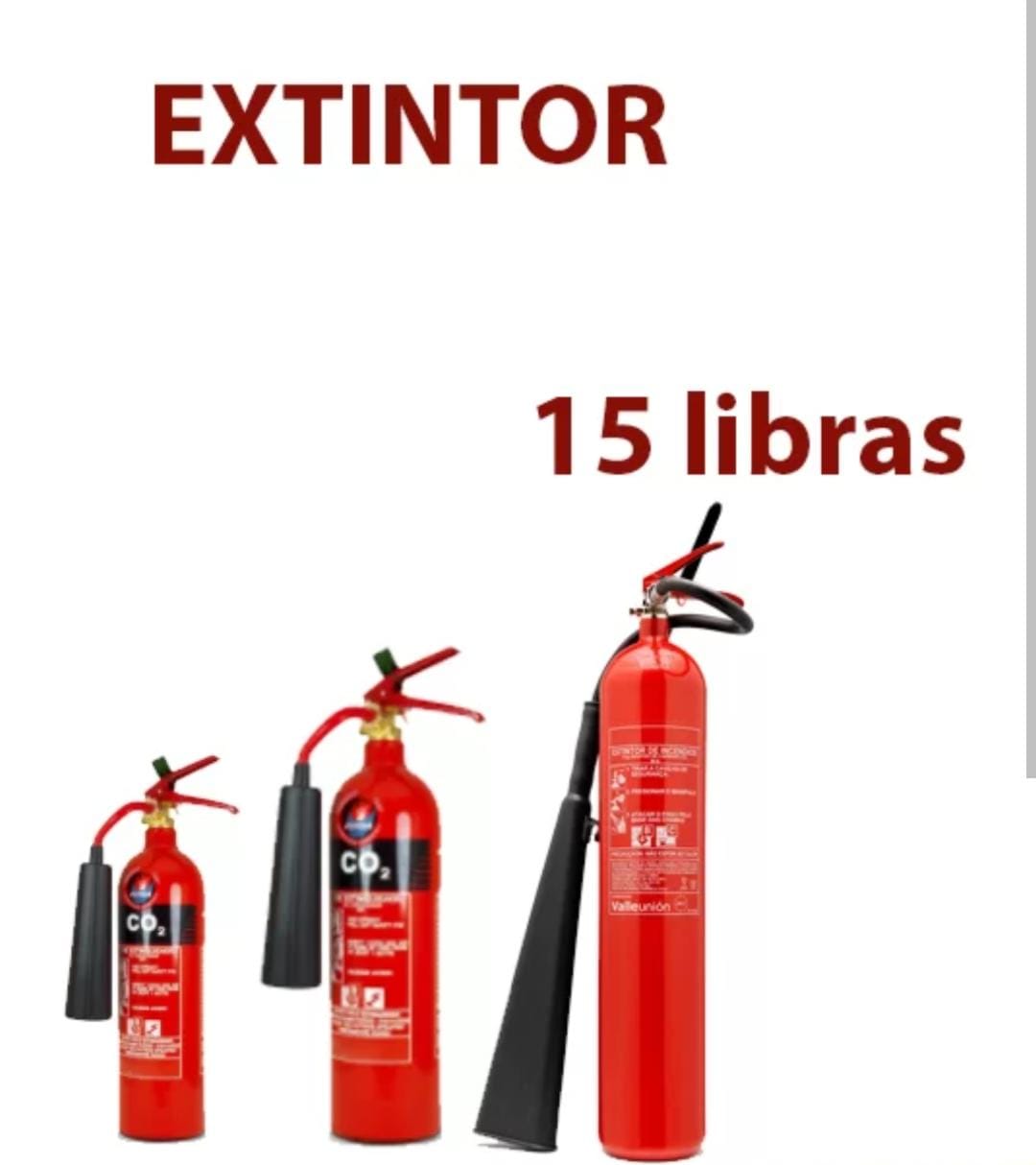 Extintor Gas Carbónico CO2 - 15 libras - Imagen 2
