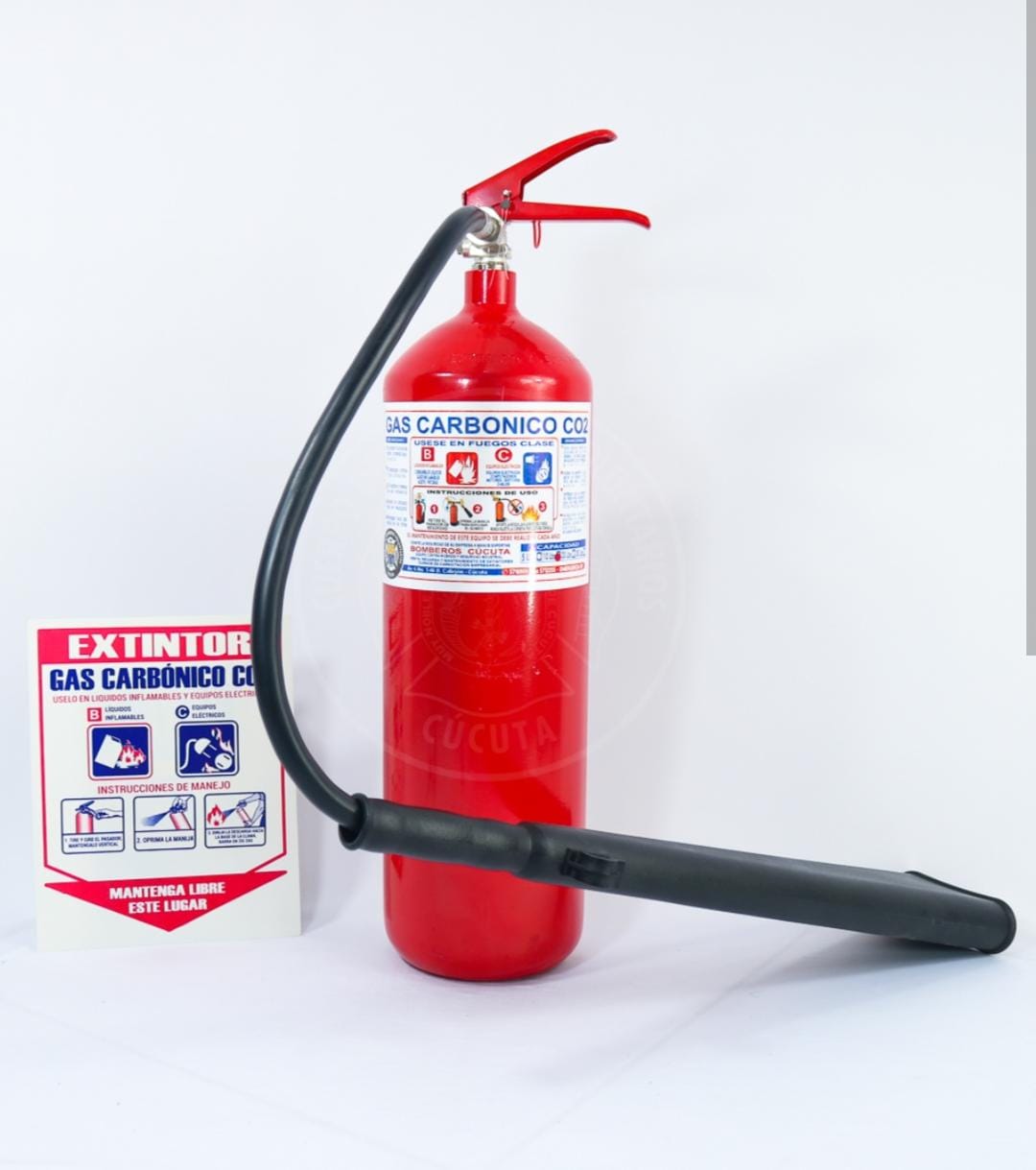 Extintor Gas Carbónico CO2 - 15 libras - Imagen 3